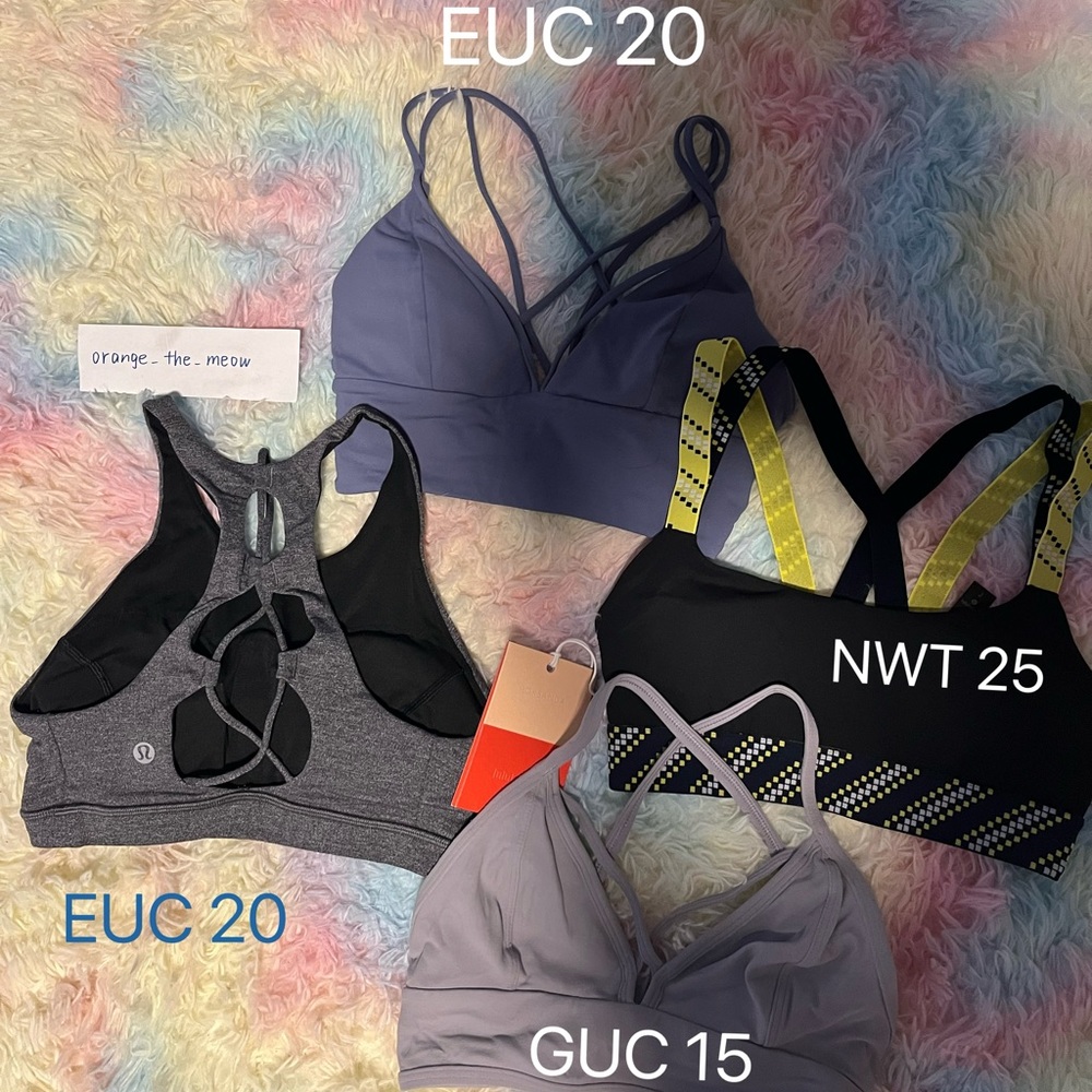 lululemon size 2 bras ❗do not buy this listing❗